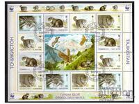 TAJIKISTAN 1996 Protected animals small sheet S.T.O.
