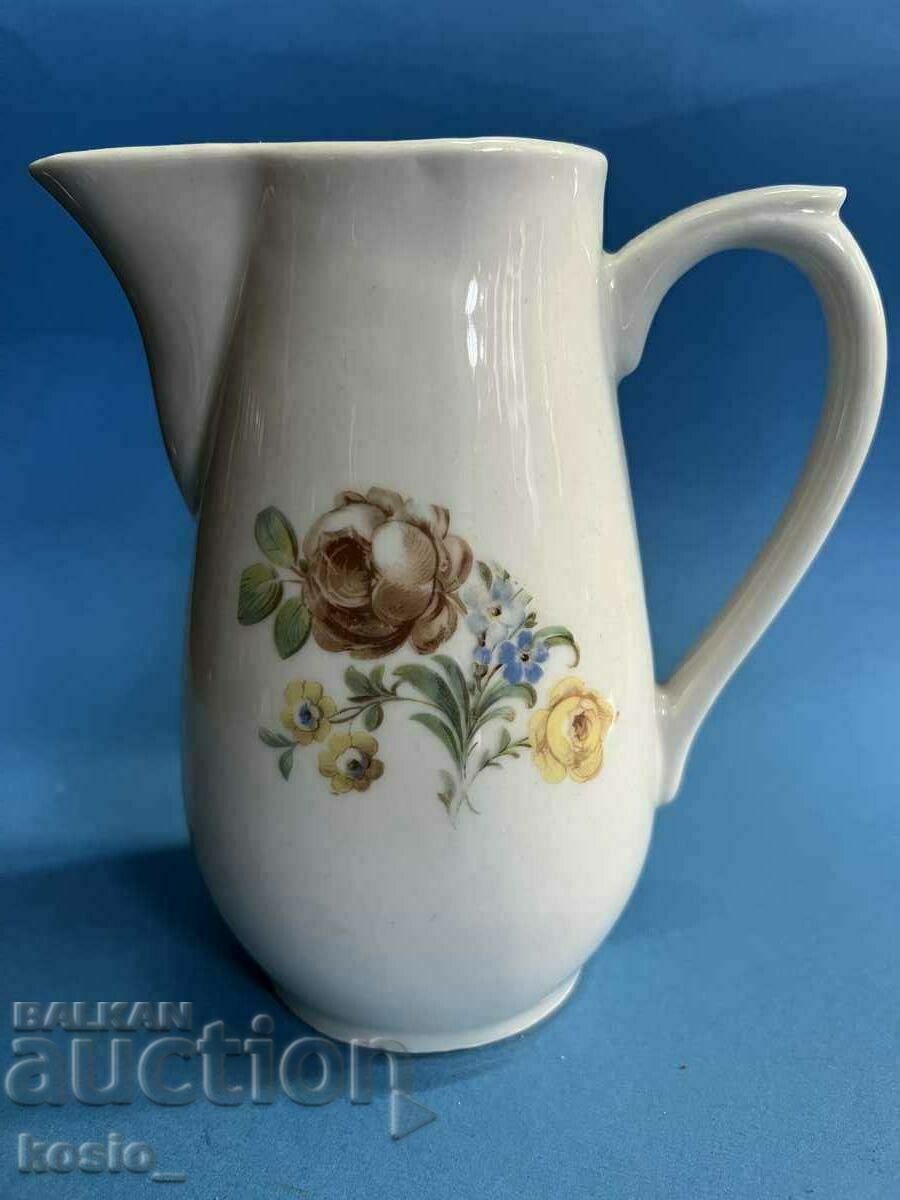 Old porcelain Bulgarian jug