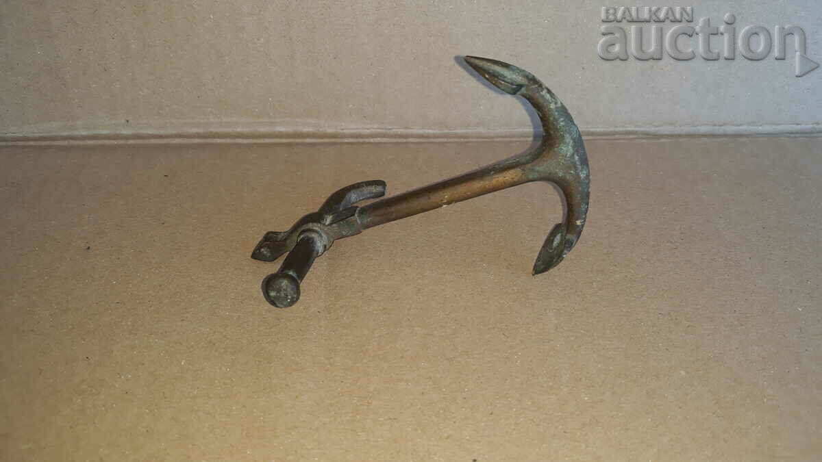 mini antique bronze anchor