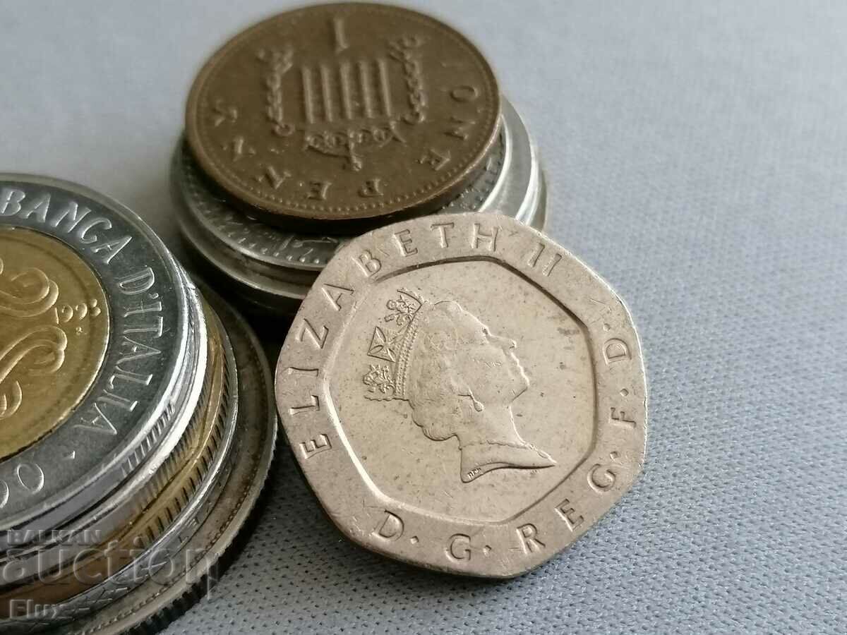 Монета - Великобритания - 20 пенса | 1989г. с цена 3.25 лв. | € 1.66 Монета - Великобритания - 20 пенса | 1989г. с цена 3.25 лв. | € 1.66