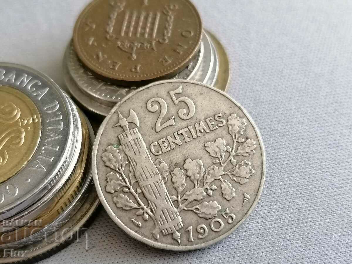 Monedă - Franța - 25 centimes | 1905