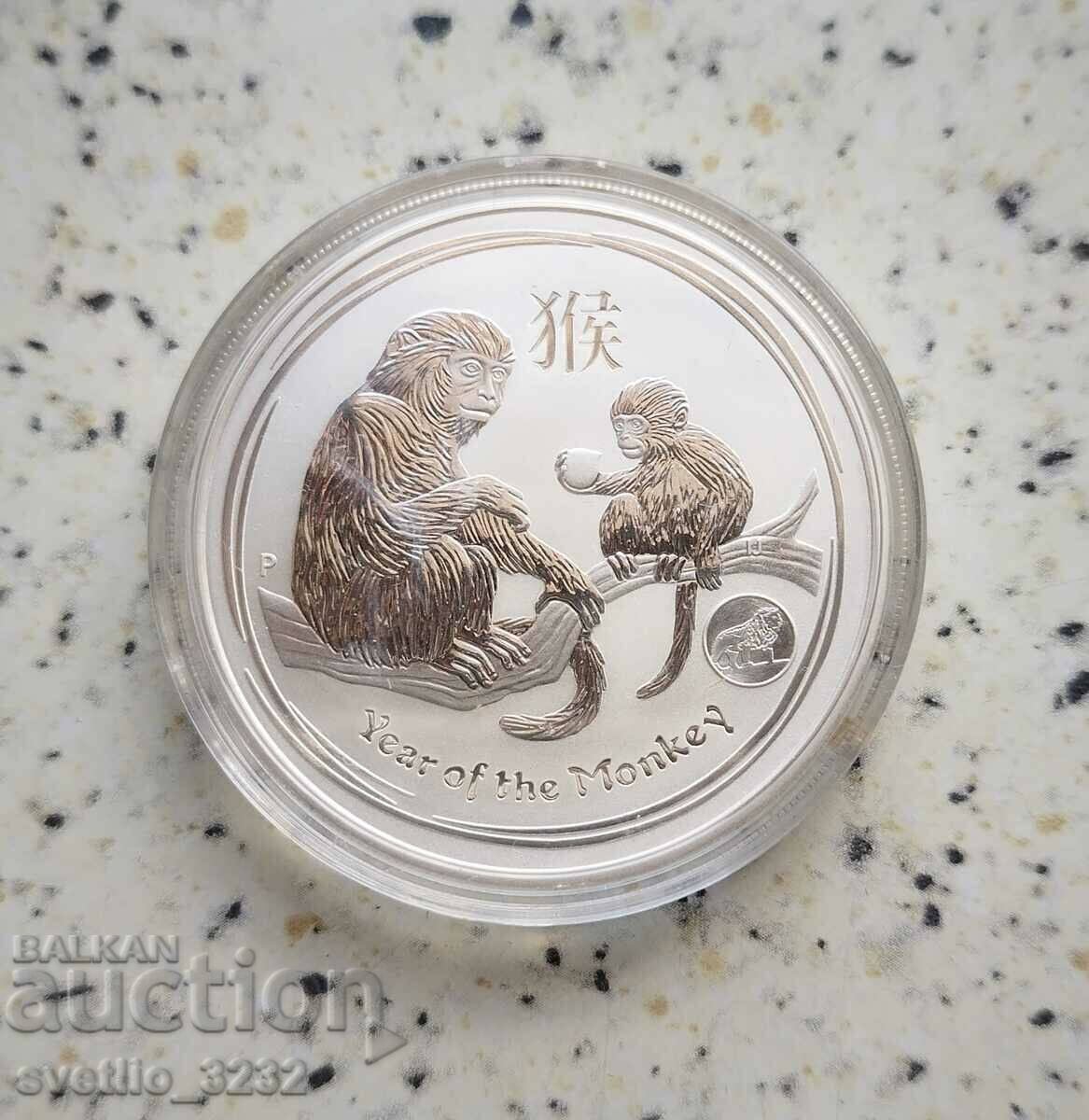Сребро 1 OZ 2016 Маймунки