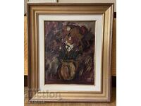 Nikola Zlatev-„Natura moartă”-vopsele în ulei-semnate-încadrate