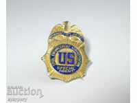 Old american insigna mini-caracter Agent special Statele Unite ale Americii