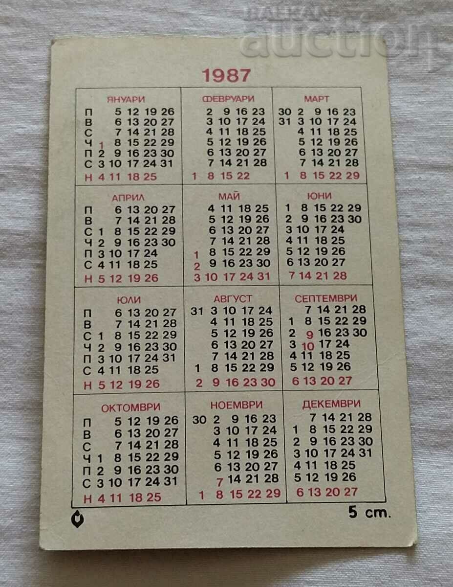 ΜΟΝΤΕΛΟ ΠΛΟΙΟΥ ΗΜΕΡΟΛΟΓΙΟ "ΣΥΝΤΑΓΜΑ" 1987 με τιμή 1.00 BGN | € 0.51