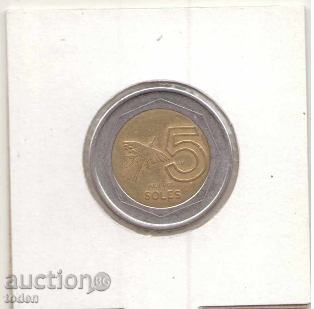 ++Peru-5 Nuevos Soles-1995-KM# 316-1st type++