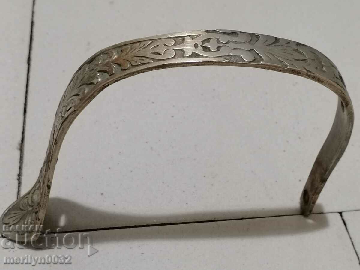 Auction Embossed guard of a Serbian officer's saber knife Auction Embossed guard of a Serbian officer's saber knife