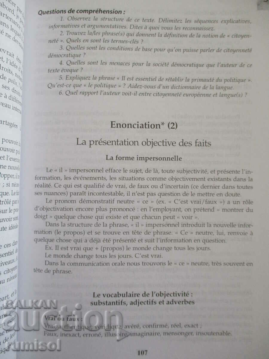 Français - langue et littérature - classe de XIe - 5 Français - langue et littérature - classe de XIe - 5