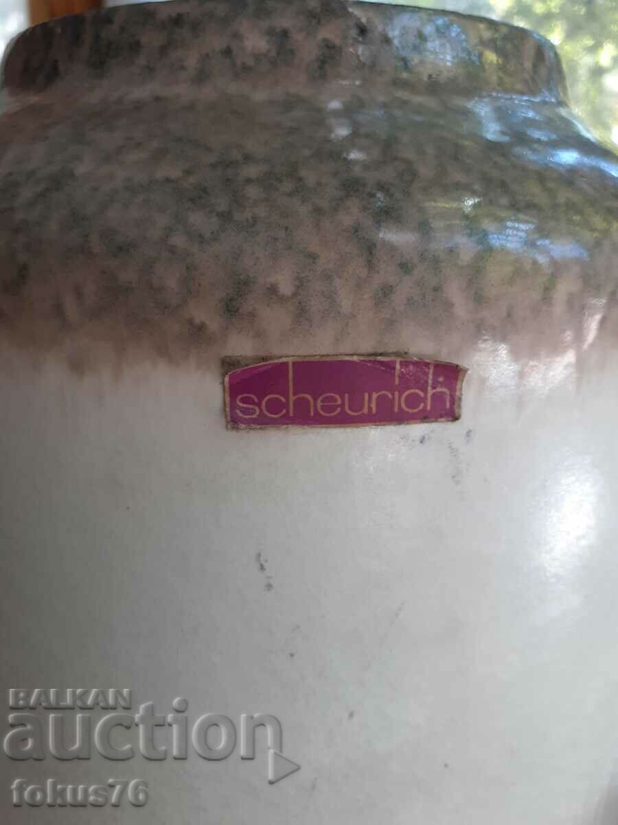 Auction Great Large German Ceramic Lava Vase Auction Great Large German Ceramic Lava Vase