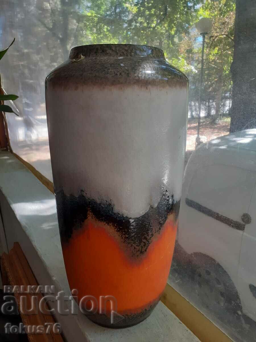 Great Large German Ceramic Lava Vase - 5 Great Large German Ceramic Lava Vase - 5