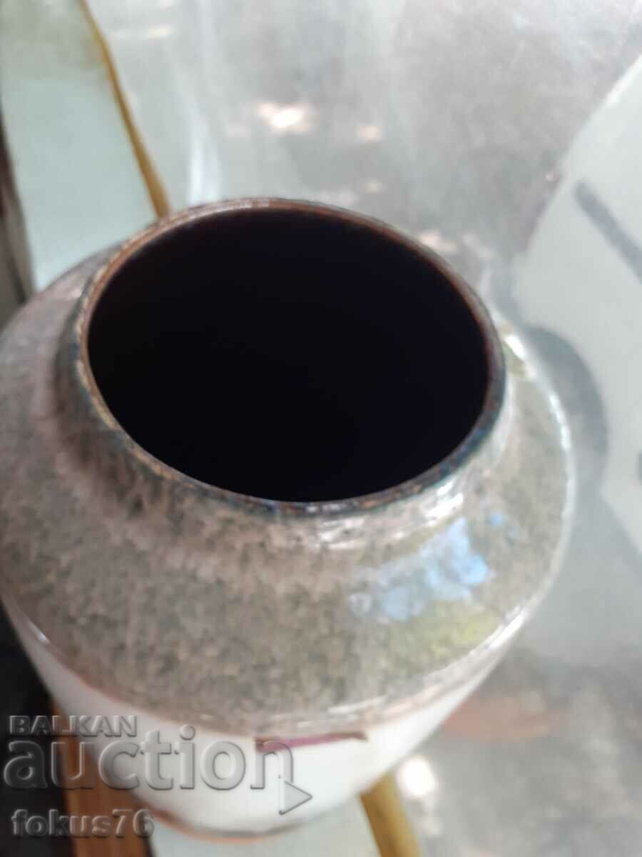 Great Large German Ceramic Lava Vase - 7 Great Large German Ceramic Lava Vase - 7