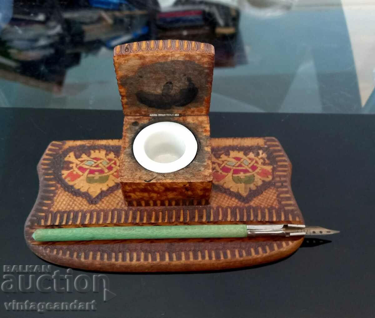 Collector's inkwell, from the 1930s, Kingdom of Bulgaria