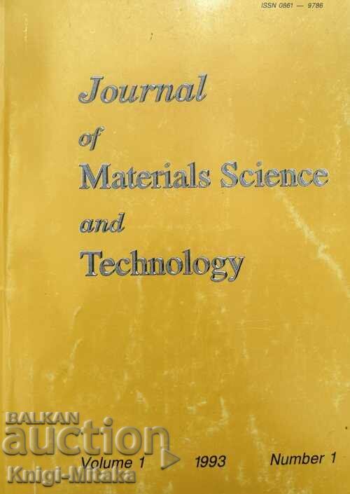 Journal of materials science and technology. Vol. 1 / 1993