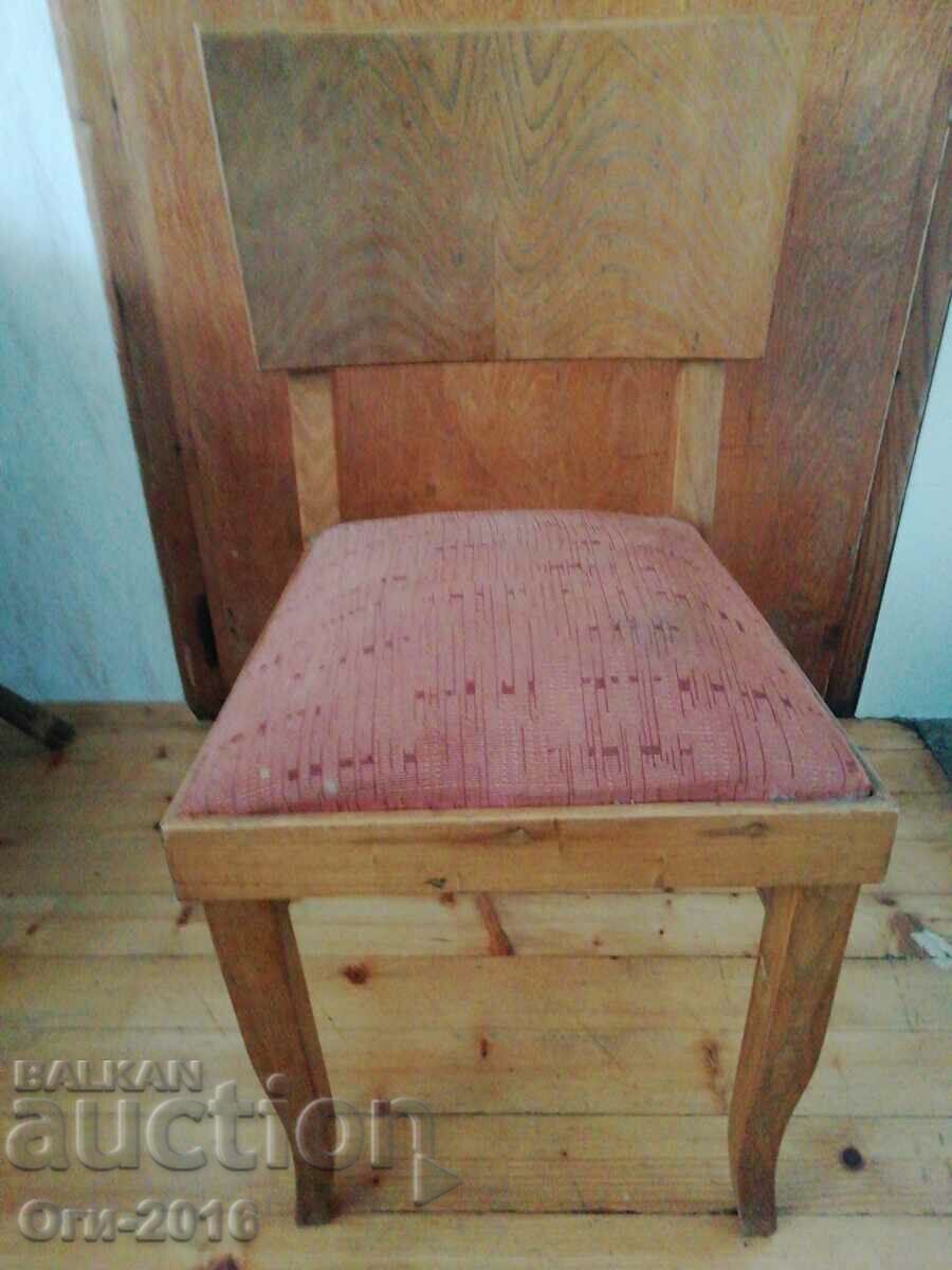 Retro, solid wooden chairs
