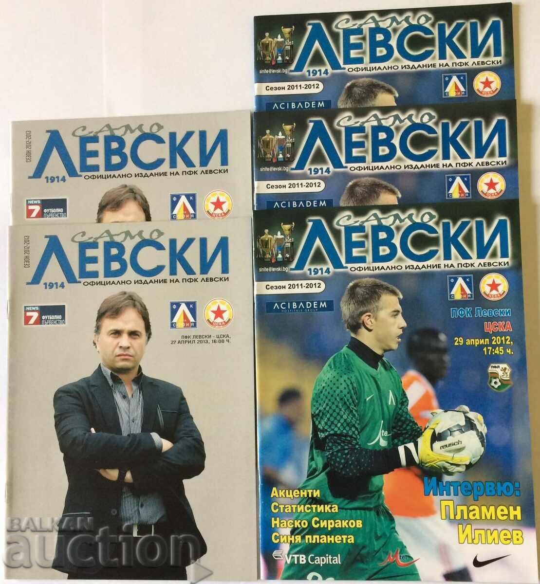Program de fotbal Levski-CSKA 5 piese