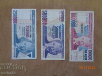lot of banknotes Turkey -1970