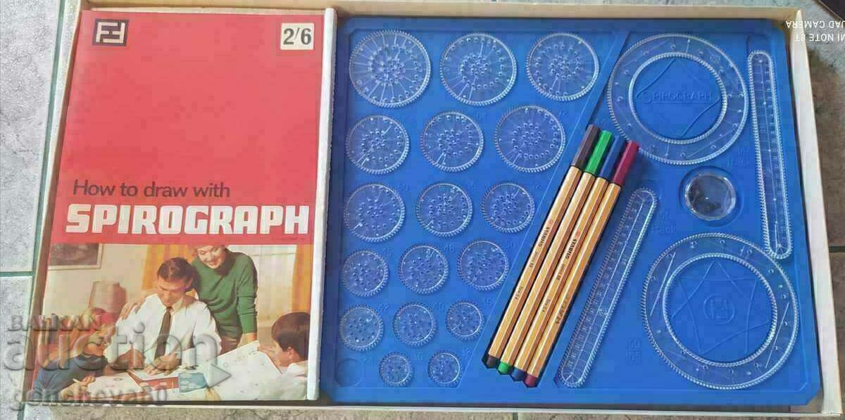 Vintage Spirograph μεγάλη έκδοση 1968 Αγγλία με τιμή € 15.00 | 29.34 BGN