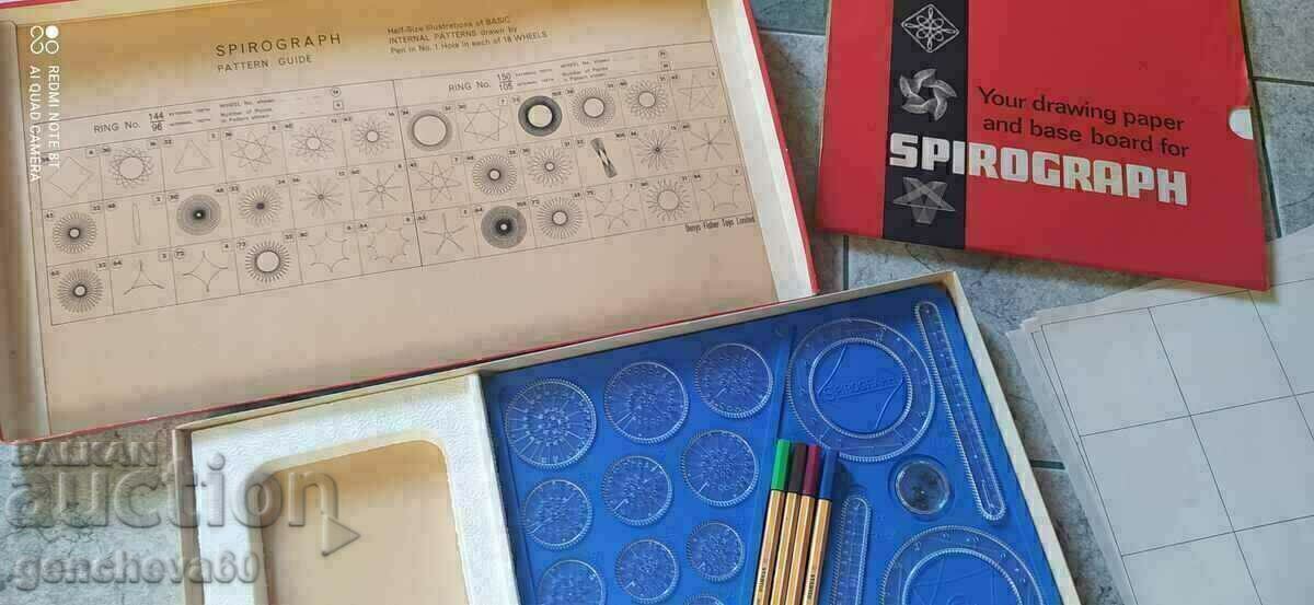 Παράδοση Vintage Spirograph μεγάλη έκδοση 1968 Αγγλία