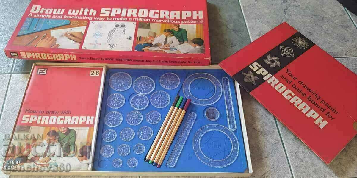 Vintage Spirograph μεγάλη έκδοση 1968 Αγγλία