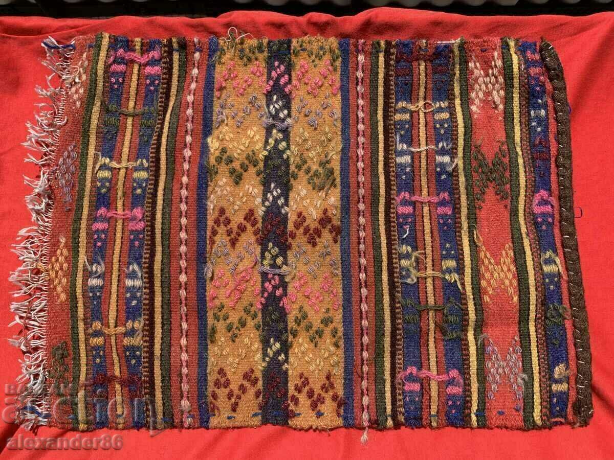 Old wool children's costume apron - 6