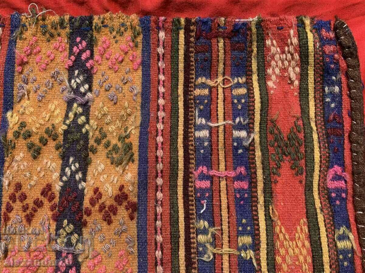 Old wool children's costume apron - 7