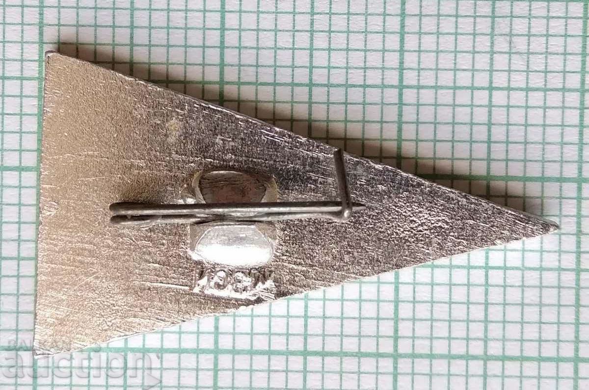 Auction  13678 Badge - Flag Banner