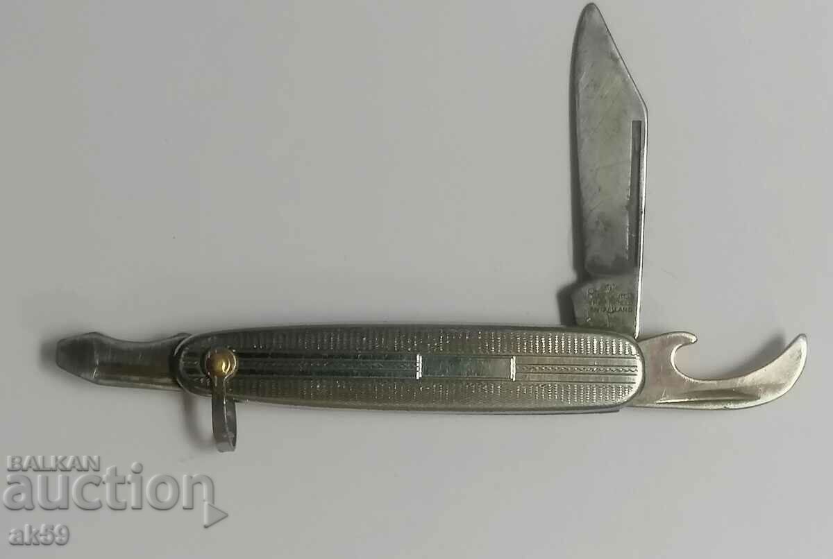 Παλιό αγγλικό μαχαίρι τσέπης - με τρεις λεπίδες.