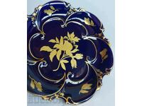 GRAF VON HENNEBERG - PORZELLAN TRAY PLATE COBALT PORCELAIN