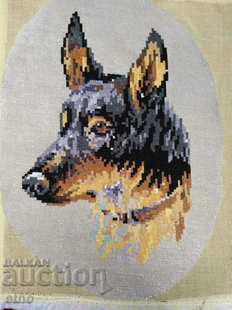 Delivery of OLD TAPESTRY "Dog, German Shepherd" Delivery of OLD TAPESTRY "Dog, German Shepherd"