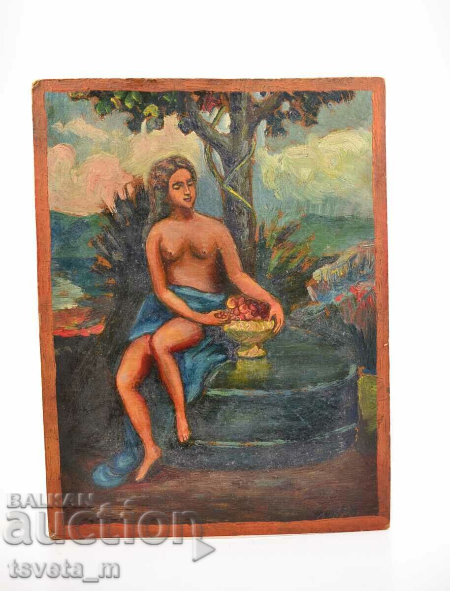 Oil painting, cardboard with price € 5.00 | 9.78 BGN Oil painting, cardboard with price € 5.00 | 9.78 BGN