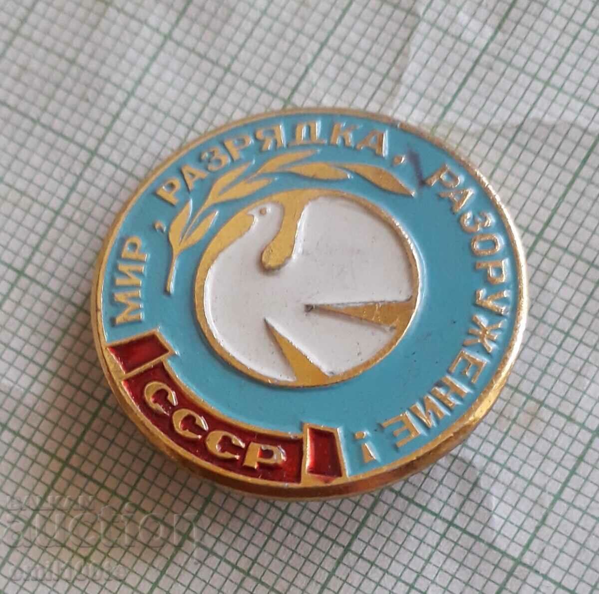 Auction Badge - Peace decommissioning disarmament Dove of peace USSR Auction Badge - Peace decommissioning disarmament Dove of peace USSR