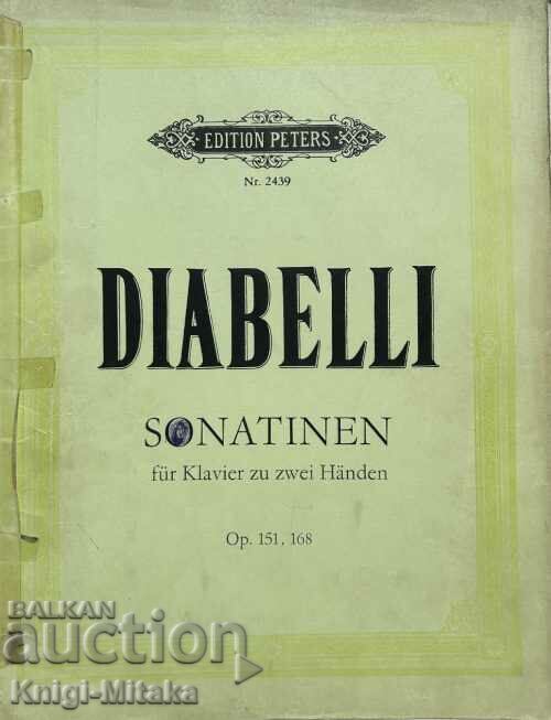 Diabelli. Sonatas for piano for two hands Op. 151, 168