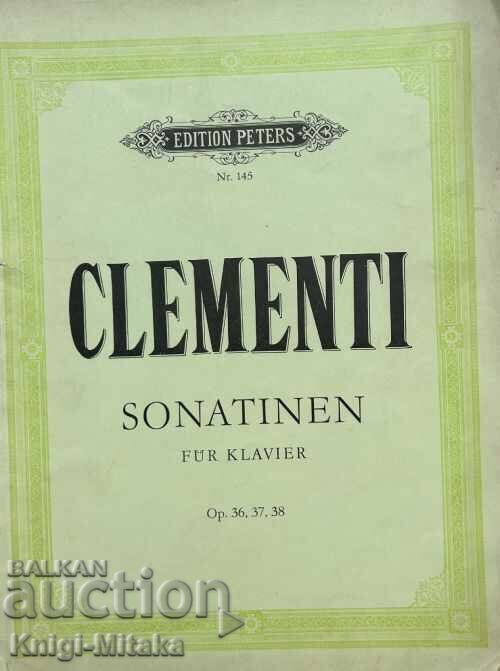 Sonate pentru pian. op. 36-38 - Muzio Clementi