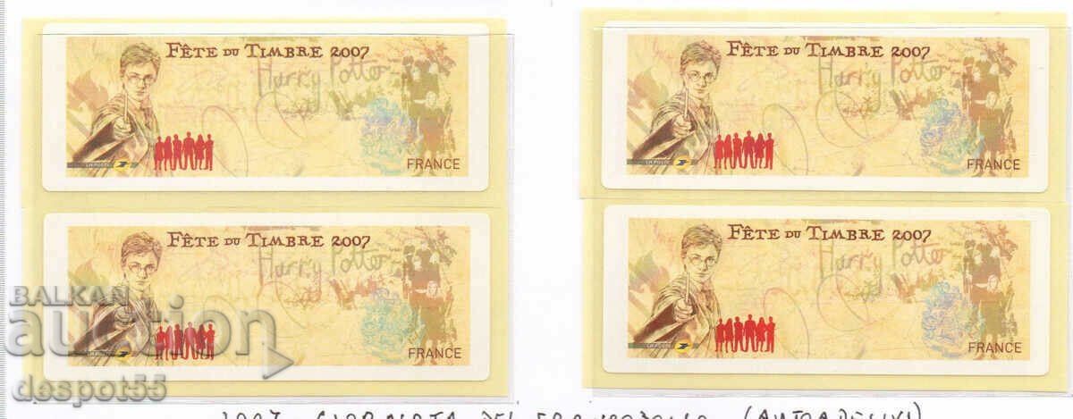 2007. France. Roll stamps - Self-adhesive. Harry Potter.