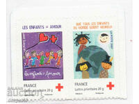 2007. Γαλλία. Ερυθρός Σταυρός. Αυτοκόλλητες.