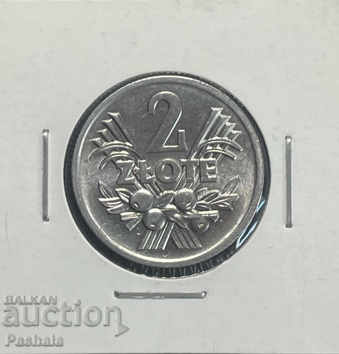 Poland 2 zlotys 1974