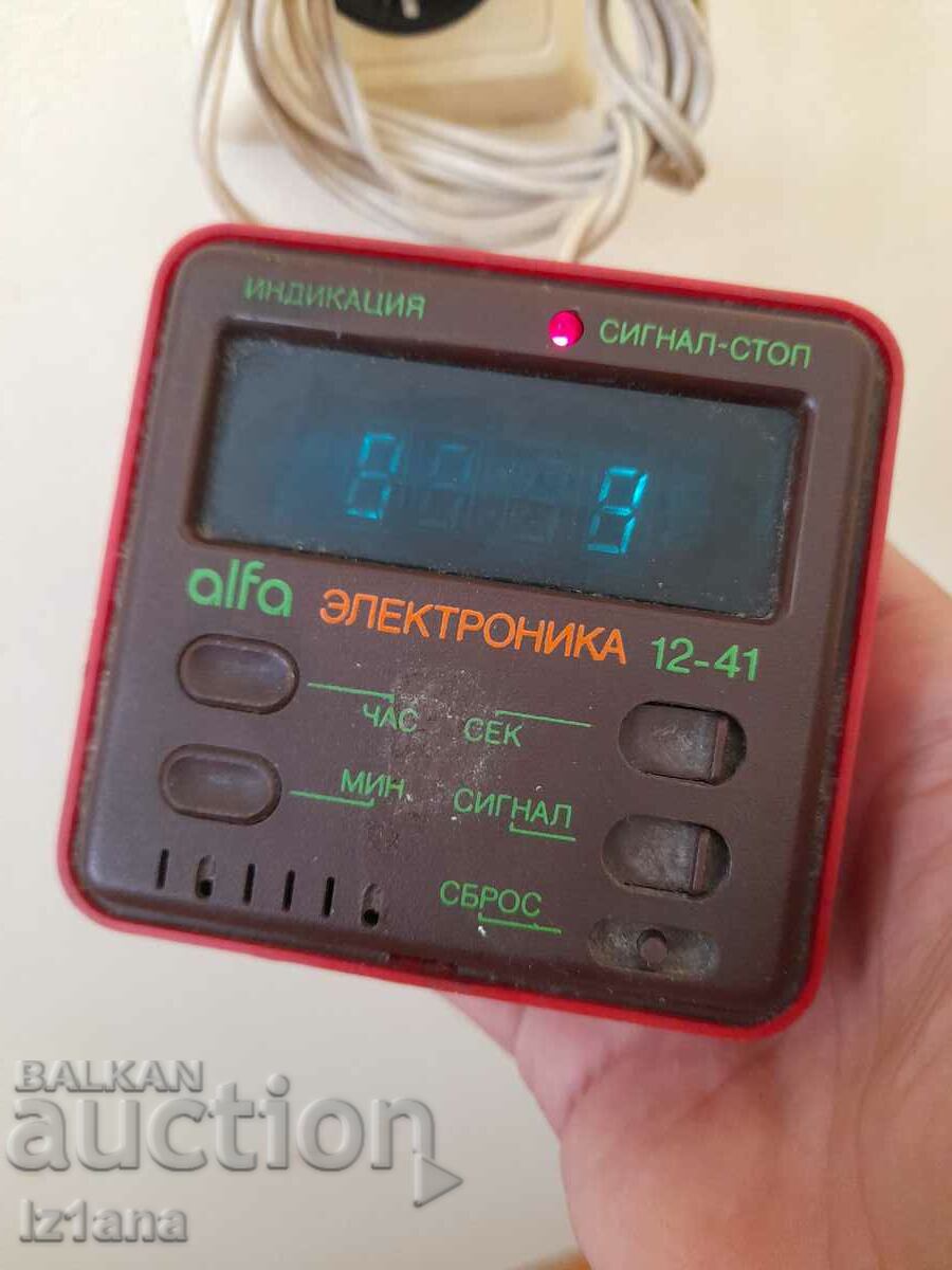 Παλιό επιτραπέζιο ρολόι Electronics 12-41 - 7