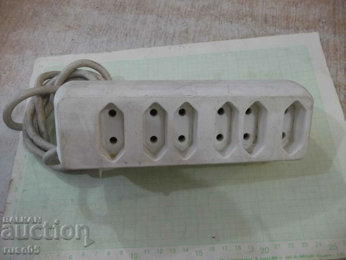Nine-socket extension cord - 1.5 m. with price 6.00 BGN | € 3.07 Nine-socket extension cord - 1.5 m. with price 6.00 BGN | € 3.07