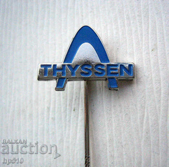 Значка Thyssen с цена 2.30 лв. | € 1.18