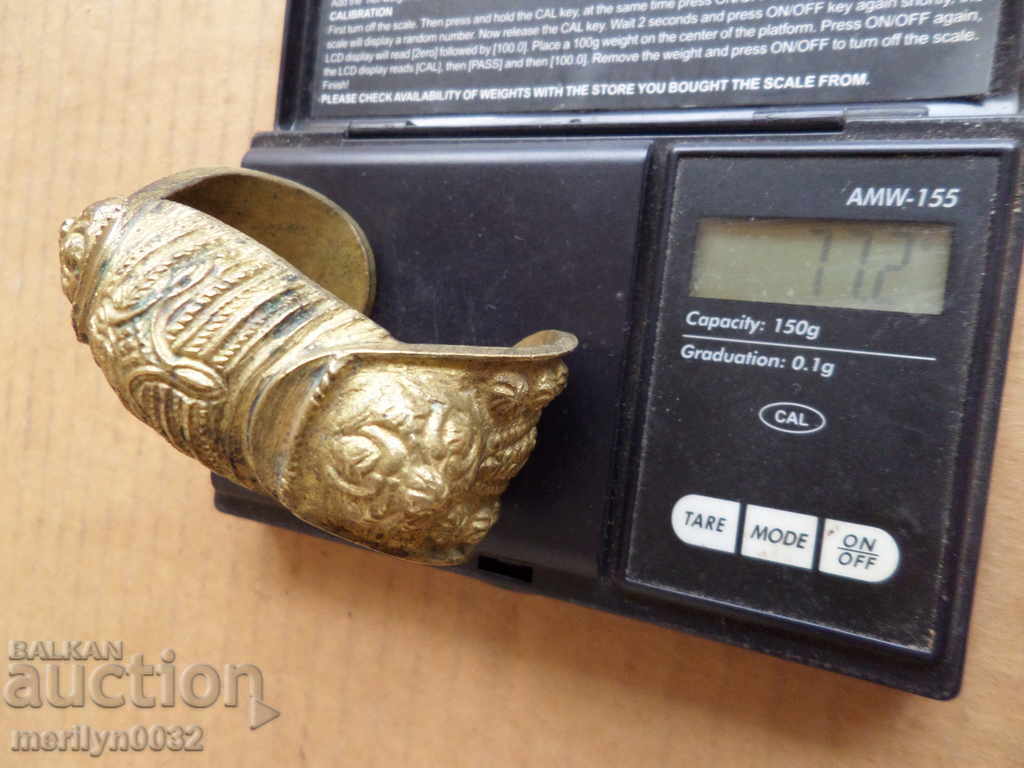 Αναγεννησιακό χάλκινο βραχιόλι rogatka, κόσμημα, κόσμημα - 6 Αναγεννησιακό χάλκινο βραχιόλι rogatka, κόσμημα, κόσμημα - 6