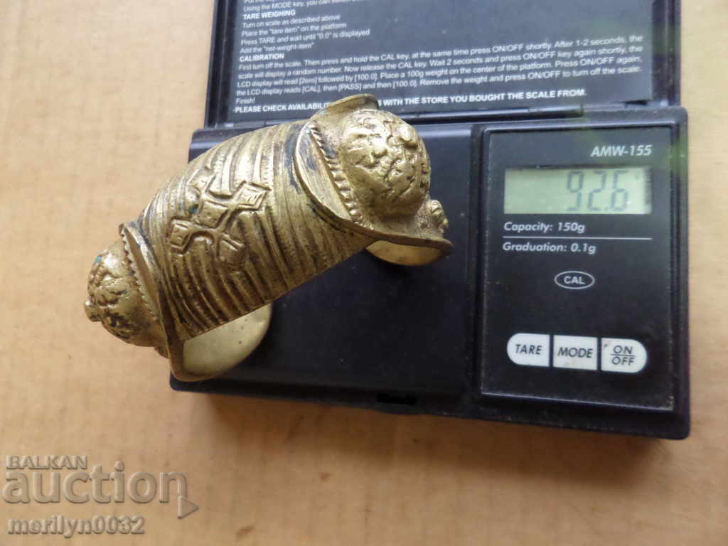 Αναγεννησιακό χάλκινο βραχιόλι rogatka, κόσμημα, κόσμημα - 7