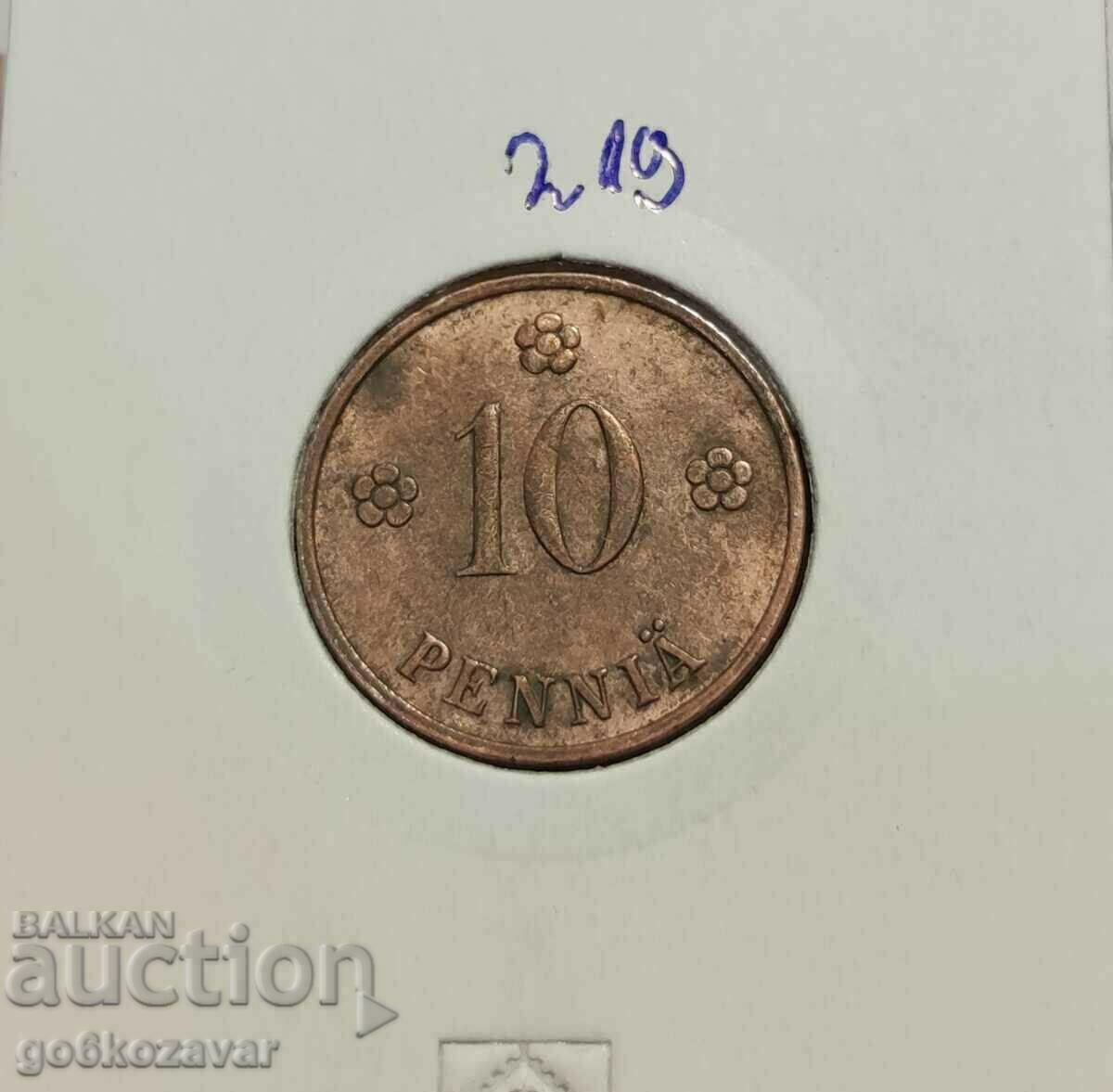 Finlanda 10 bani 1938