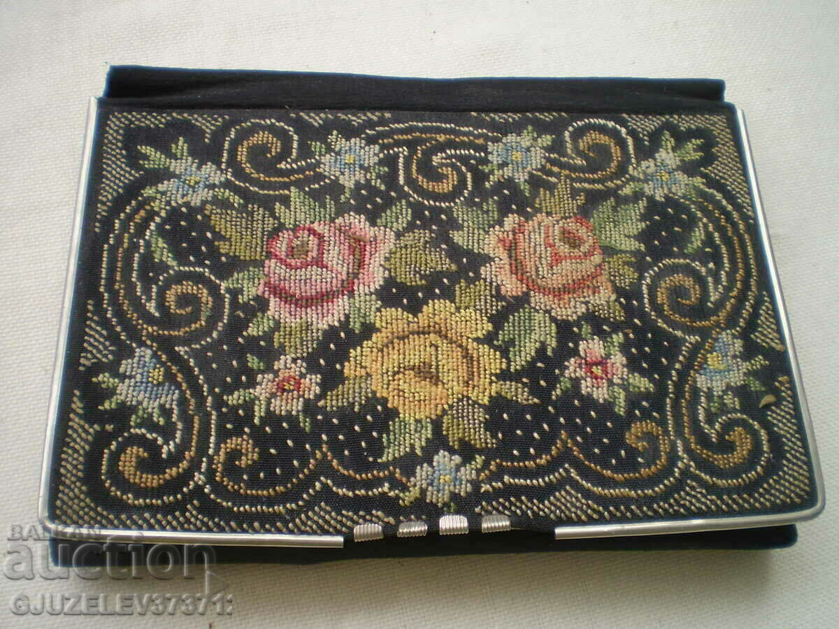 19th century hand embroidered toiletry purse with price 79.00 BGN | € 40.39 19th century hand embroidered toiletry purse with price 79.00 BGN | € 40.39