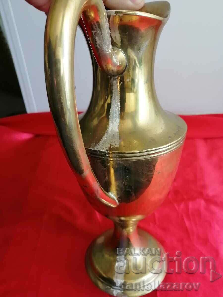 Old Large BRASS Jug - 5 Old Large BRASS Jug - 5