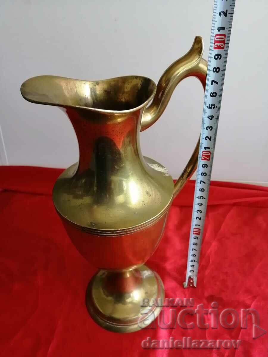 Old Large BRASS Jug - 6 Old Large BRASS Jug - 6