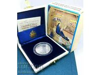 2000 лири 2000 Ватикан сертификат кутия UNC  сребро