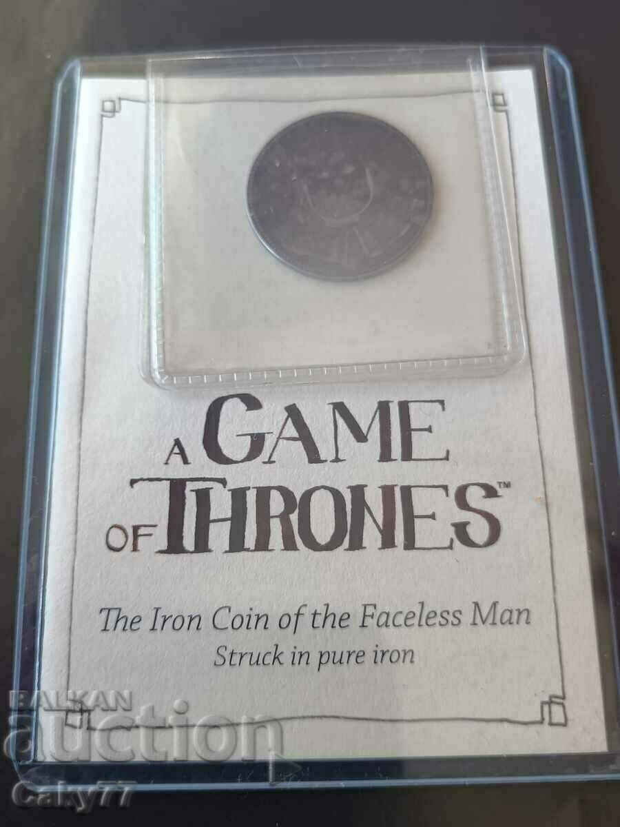 Coin of the Faceless One from Game of Thrones