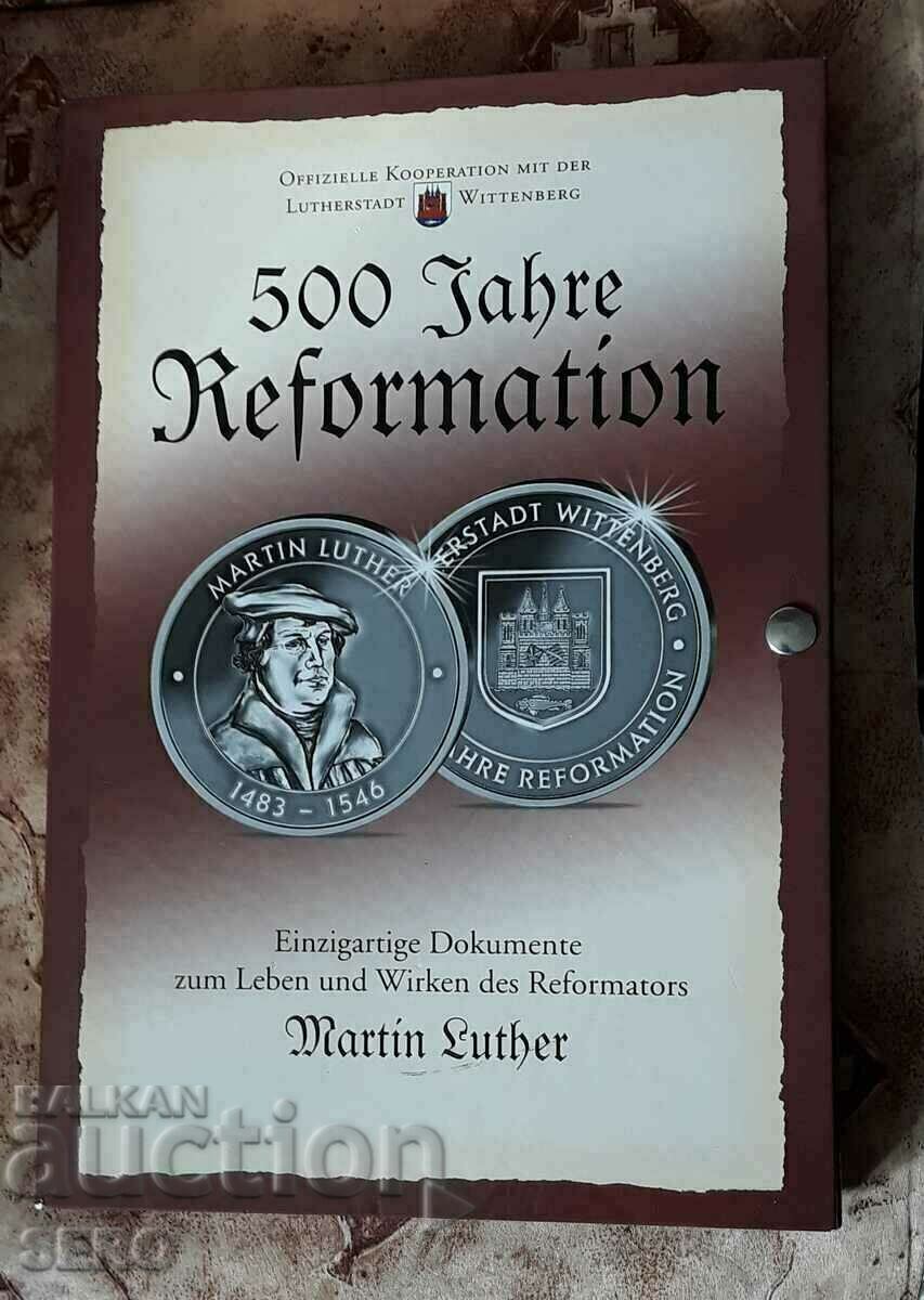 Germania-frumos dosar cu 12 medalii-500 ani reformare M.Luther