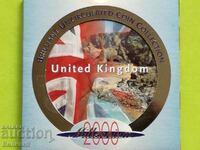 Set de monede de schimb Marea Britanie 2000 BU ''Milenium''