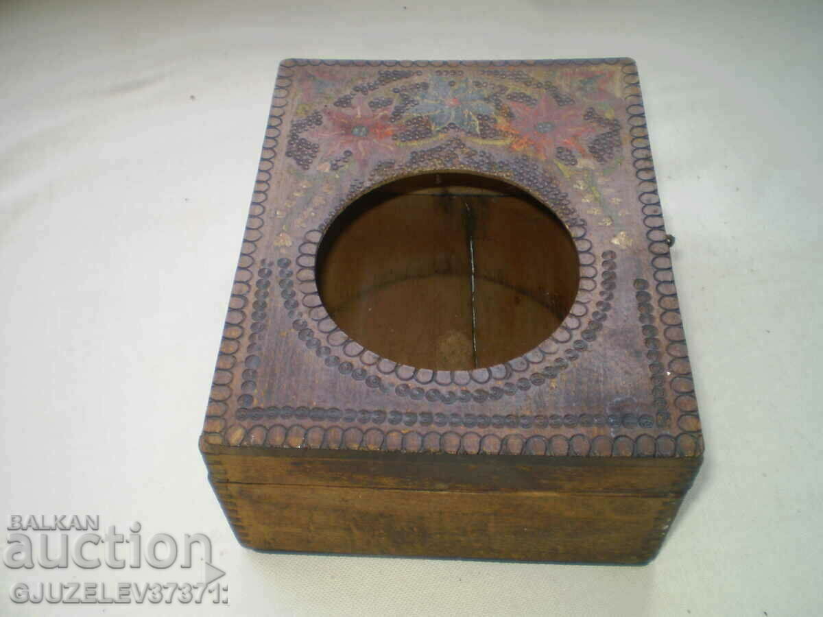 Old watch box with pyrography - 7 Old watch box with pyrography - 7